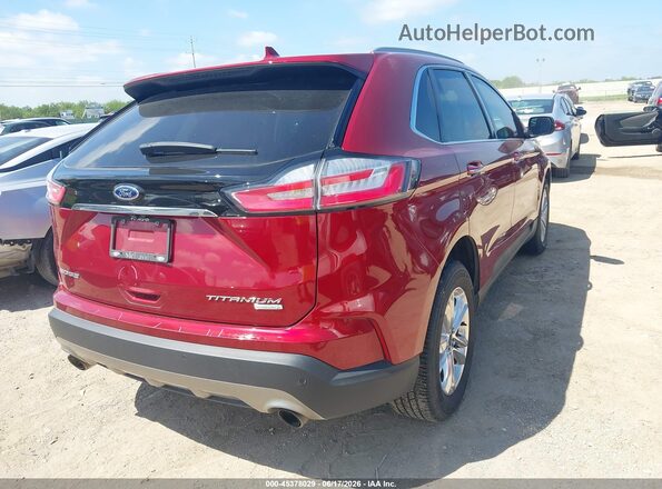 2FMPK3K9XKBC35069 2019 FORD EDGE Red Задня права чверть