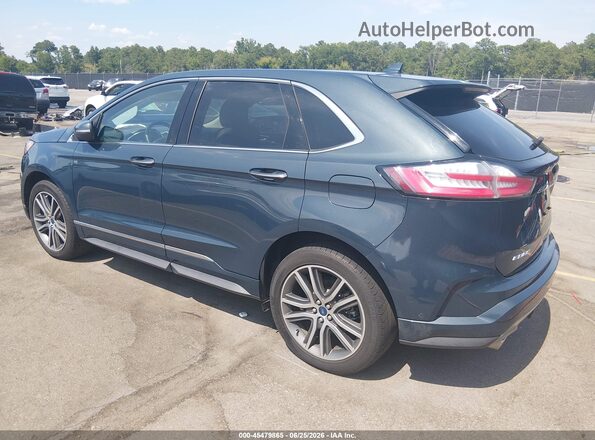 2FMPK3K9XKBC68363 2019 FORD EDGE Blue Trasero izquierdo