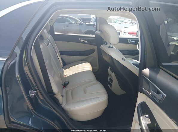 2FMPK3K9XKBC68363 2019 FORD EDGE Blue Vista de la etiqueta del VIN
