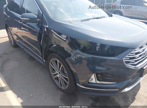 2FMPK3K9XKBC68363 2019 FORD EDGE Blue Vista frontal