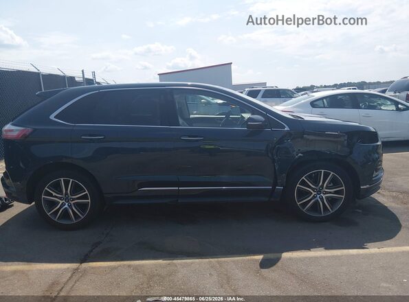 2FMPK3K9XKBC68363 2019 FORD EDGE Blue Vista interior trasera