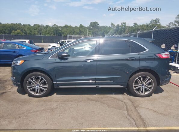 2FMPK3K9XKBC68363 2019 FORD EDGE Blue Vista interior de 360 grados