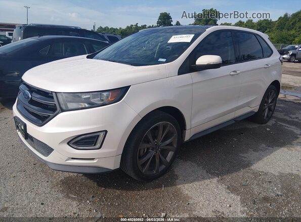 2FMPK4AP0HBB10399 2017 FORD EDGE Белый Передняя левая четверть