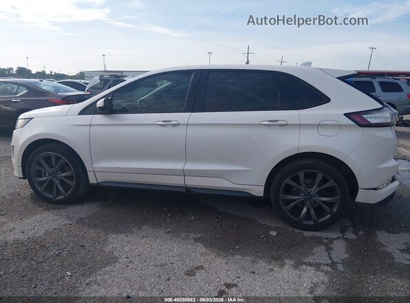 2FMPK4AP0HBB10399 2017 FORD EDGE Белый Вид задней части салона