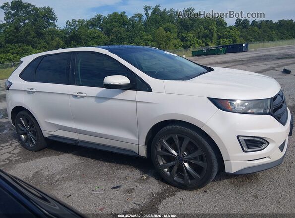 2FMPK4AP0HBB10399 2017 FORD EDGE Белый Вид щитка приборов