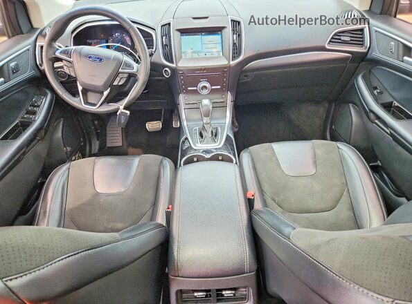 2FMPK4AP0HBC25438 2017 FORD EDGE Silver Dashboard view