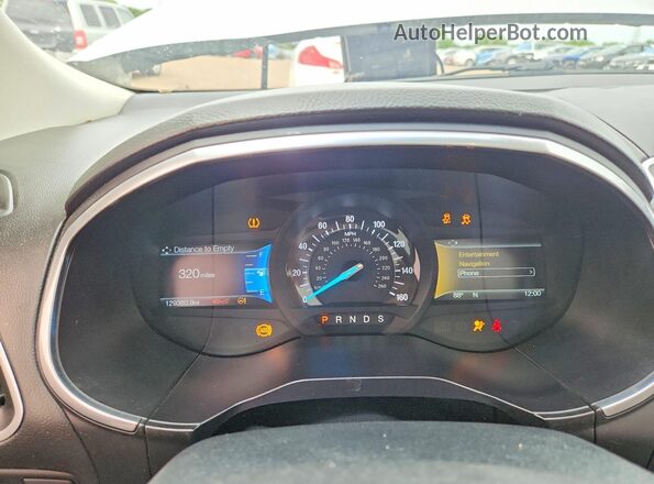 2FMPK4AP0HBC25438 2017 FORD EDGE Silver Instrument cluster view