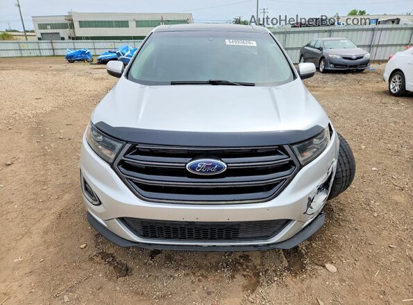 2FMPK4AP0HBC25438 2017 FORD EDGE Silver Front view