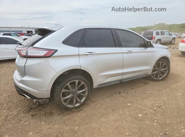 2FMPK4AP0HBC25438 2017 FORD EDGE Silver Rear right