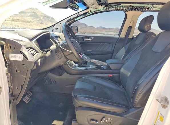 2FMPK4AP0JBC60955 2018 FORD EDGE White Widok wnętrza z przodu