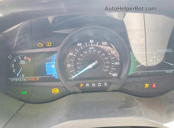 2FMPK4AP0JBC60955 2018 FORD EDGE White Widok zestawu wskaźników