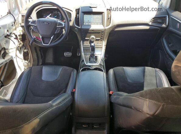 2FMPK4AP0JBC60955 2018 FORD EDGE White Widok deski rozdzielczej