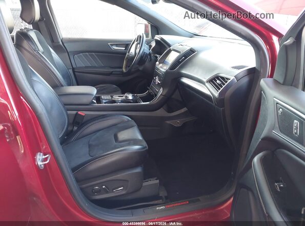 2FMPK4AP0KBC69415 2019 FORD EDGE Red Widok wnętrza z przodu