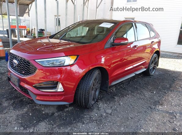 2FMPK4AP0KBC69415 2019 FORD EDGE Red Przód lewy