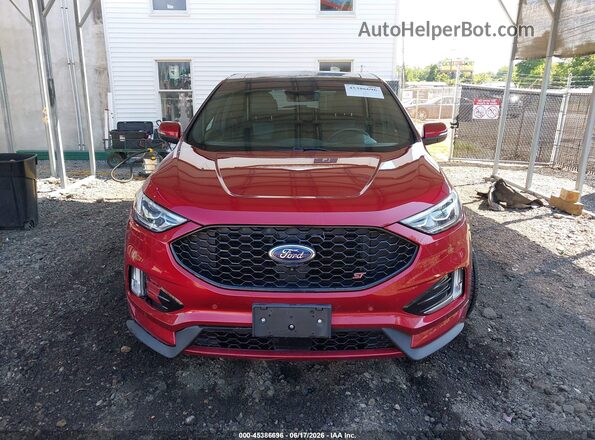 2FMPK4AP0KBC69415 2019 FORD EDGE Red Widok zestawu wskaźników