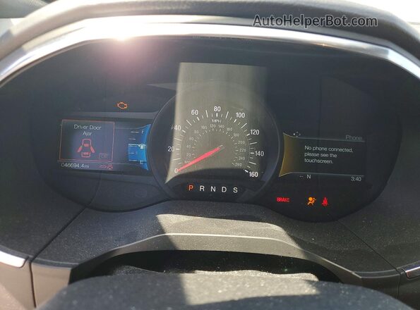 2FMPK4AP0LBB54749 2020 FORD EDGE Gray Instrument cluster view