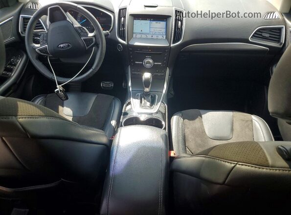 2FMPK4AP2HBC01142 2017 FORD EDGE Black წინა პანელის ხედი