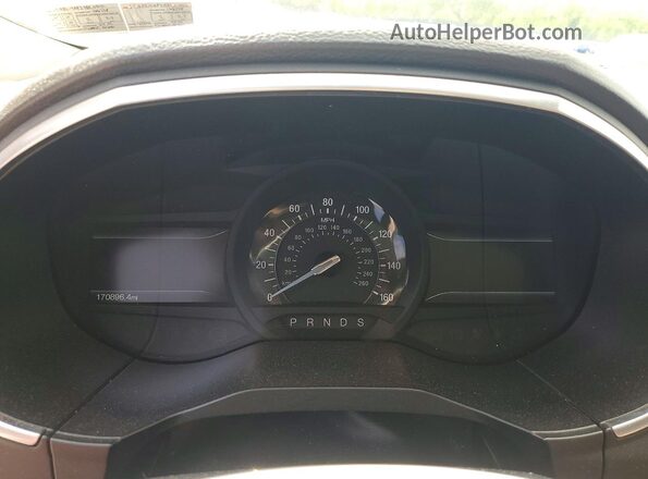 2FMPK4AP2HBC01142 2017 FORD EDGE Black ხელსაწყოთა პანელის ხედი