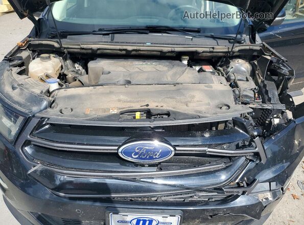 2FMPK4AP2HBC01142 2017 FORD EDGE Black ძრავის განყოფილების ხედი