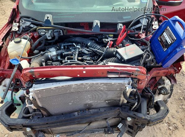 2FMPK4AP2NBA56244 2022 FORD EDGE Red Vista del compartimento del motor