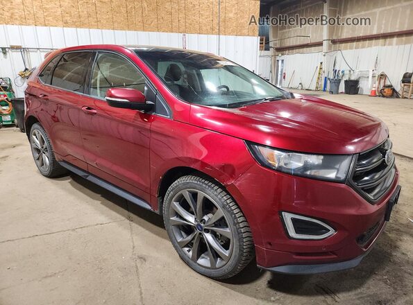 2FMPK4AP3HBB75067 2017 FORD EDGE Red 