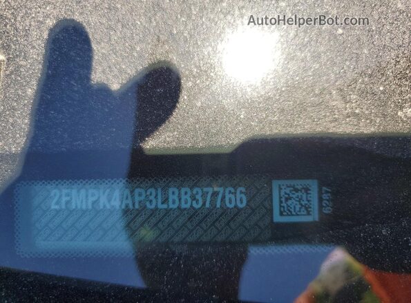 2FMPK4AP3LBB37766 2020 FORD EDGE Charcoal VIN կոդի պիտակի տեսք