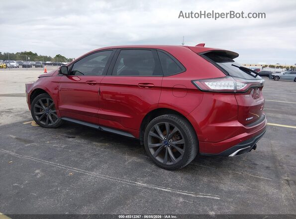 2FMPK4AP4HBC53243 2017 FORD EDGE Red Задня ліва чверть