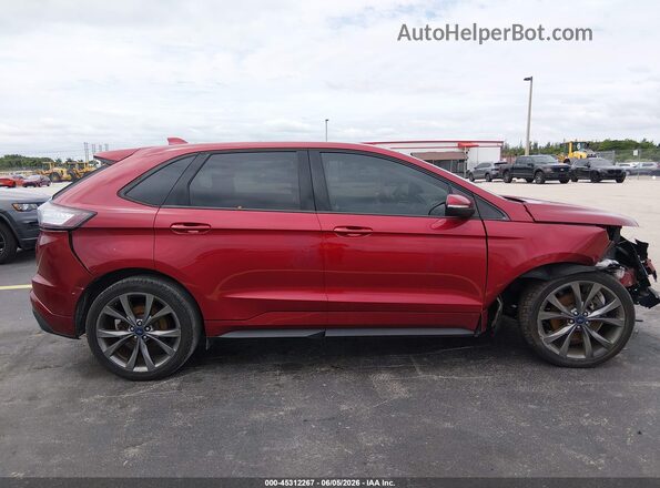 2FMPK4AP4HBC53243 2017 FORD EDGE Red Вид задньої частини салону