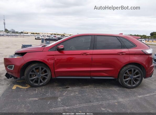 2FMPK4AP4HBC53243 2017 FORD EDGE Red Панорамний вид салону 360°