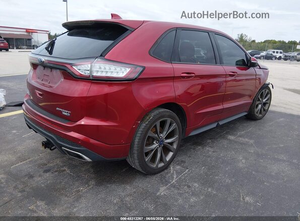 2FMPK4AP4HBC53243 2017 FORD EDGE Red Задня права чверть