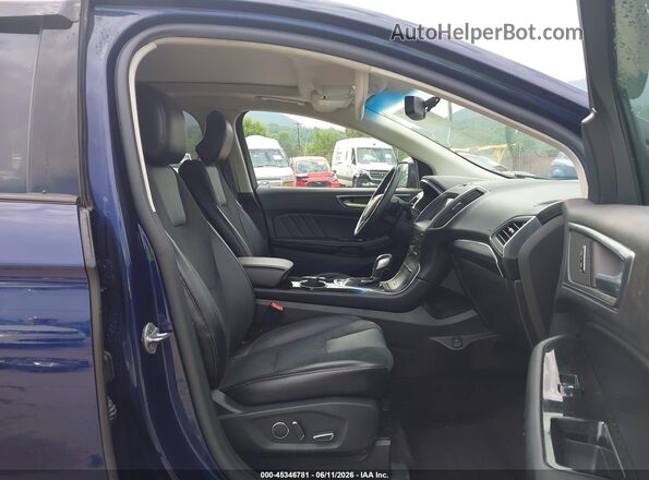 2FMPK4AP5GBB03205 2016 FORD EDGE Blue Вид салону спереду