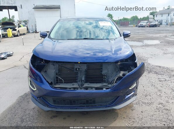 2FMPK4AP5GBB03205 2016 FORD EDGE Blue Вид спереду