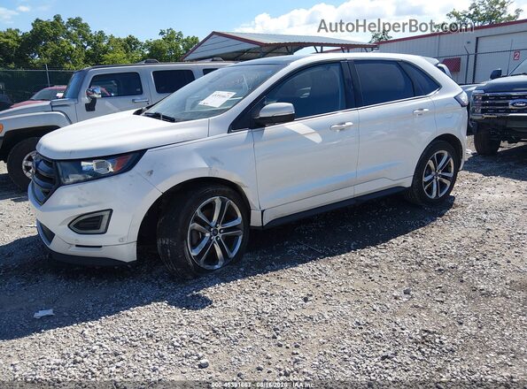 2FMPK4AP5GBB72203 2016 FORD EDGE White Vista tres cuartos delantera izquierda