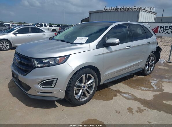 2FMPK4AP5GBB82553 2016 FORD EDGE Silver Przód lewy