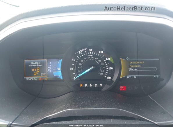 2FMPK4AP5GBB82553 2016 FORD EDGE Silver Widok tylnych siedzeń