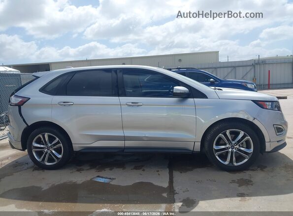 2FMPK4AP5GBB82553 2016 FORD EDGE Silver Widok wnętrza z tyłu