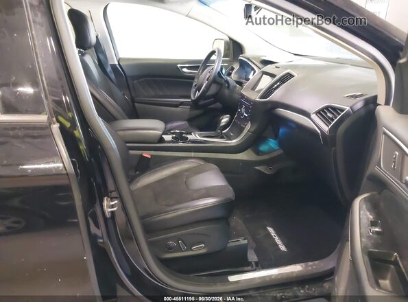 2FMPK4AP5GBB99112 2016 FORD EDGE Black წინა სალონის ხედი