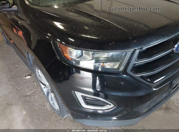 2FMPK4AP5GBB99112 2016 FORD EDGE Black წინა ხედი