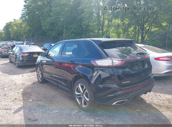 2FMPK4AP5JBB55456 2018 FORD EDGE Black Tył lewy