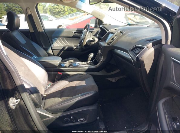 2FMPK4AP5JBB55456 2018 FORD EDGE Black Widok wnętrza z przodu