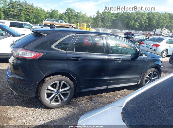 2FMPK4AP5JBB55456 2018 FORD EDGE Black Widok wnętrza z tyłu