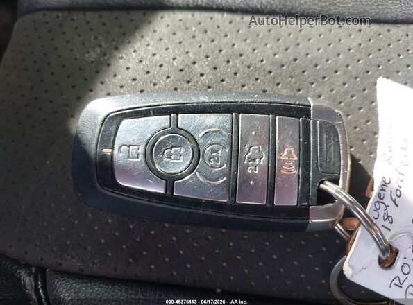 2FMPK4AP5JBB55456 2018 FORD EDGE Black Widok deski rozdzielczej