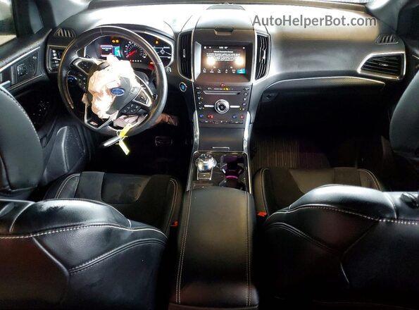 2FMPK4AP5KBB25813 2019 FORD EDGE Белый Вид панели приборов