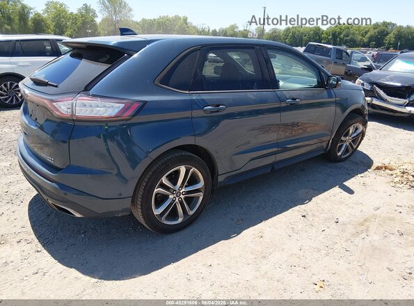 2FMPK4AP6GBB91472 2016 FORD EDGE Teal უკანა მარჯვენა