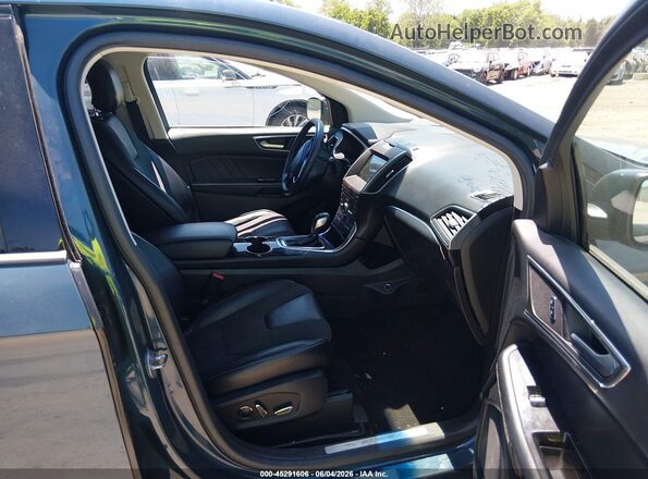 2FMPK4AP6GBB91472 2016 FORD EDGE Teal წინა სალონის ხედი