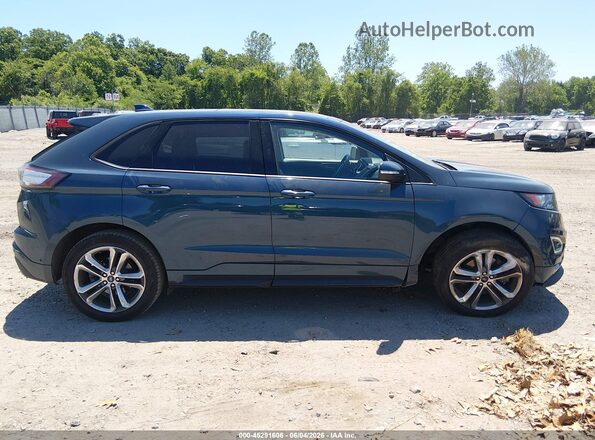 2FMPK4AP6GBB91472 2016 FORD EDGE Teal უკანა სალონის ხედი