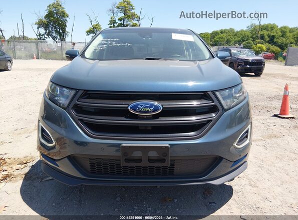 2FMPK4AP6GBB91472 2016 FORD EDGE Teal ხელსაწყოთა პანელის ხედი