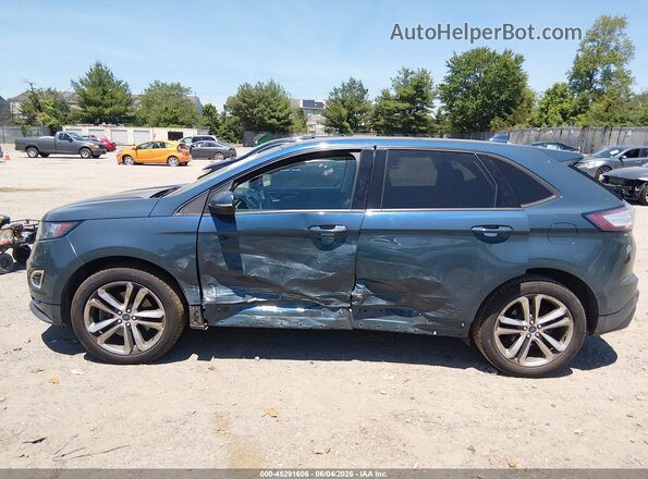 2FMPK4AP6GBB91472 2016 FORD EDGE Teal სალონის 360-გრადუსიანი ხედი