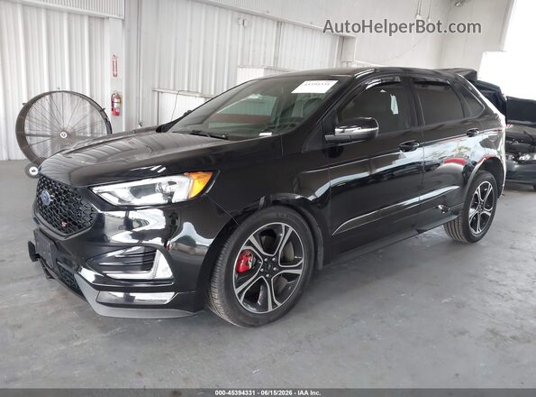 2FMPK4AP6KBB69156 2019 FORD EDGE Black Front left