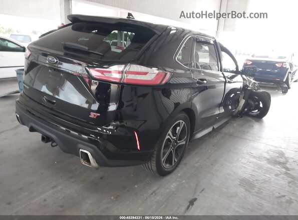 2FMPK4AP6KBB69156 2019 FORD EDGE Black Rear right